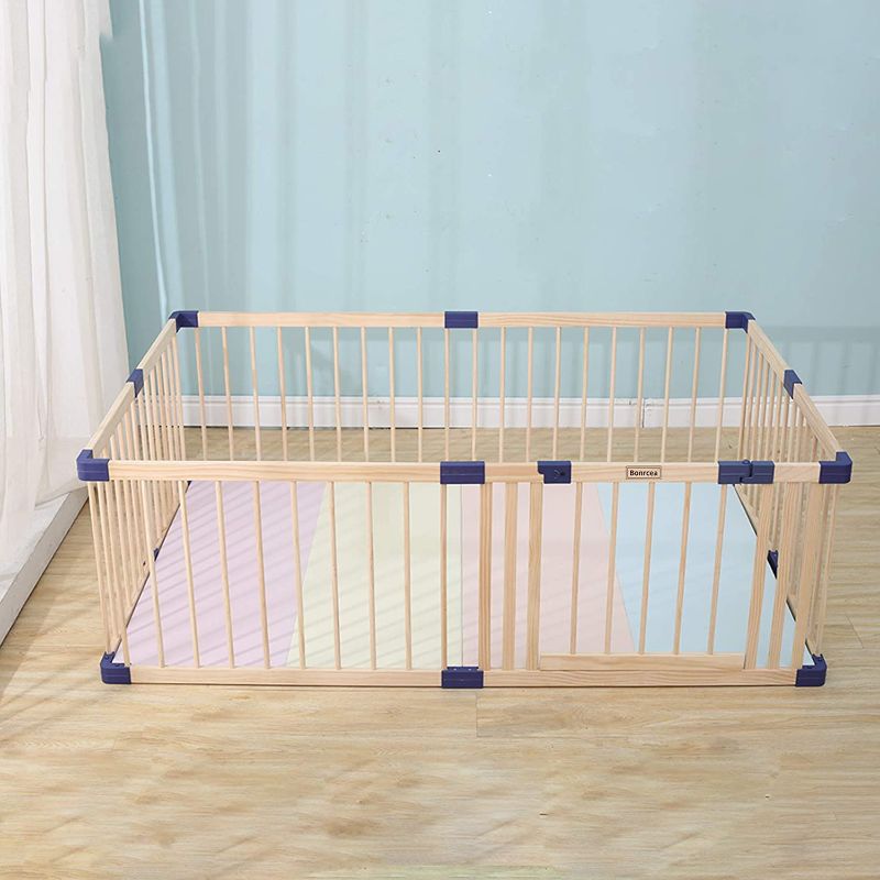 Photo 1 of Baby Playpen, Corrales para Bebes, Baby Fence Indoor Outdoor, Toddler Safety Activity Center Playard with/Locking Gate,31sq. ft