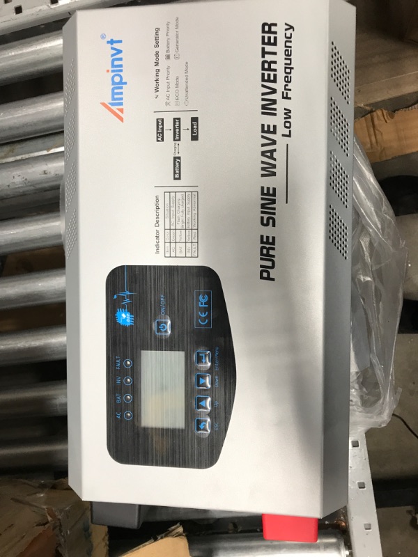 Photo 10 of ***FACTORY SEALED SEE NOTES*** 3000W Peak 9000W Pure Sine Wave Power Inverter DC 24V AC to 120V with Battery AC Charger ,Off Grid Solar Inverter, Low Frequency RV Inverter 24v3000Watt