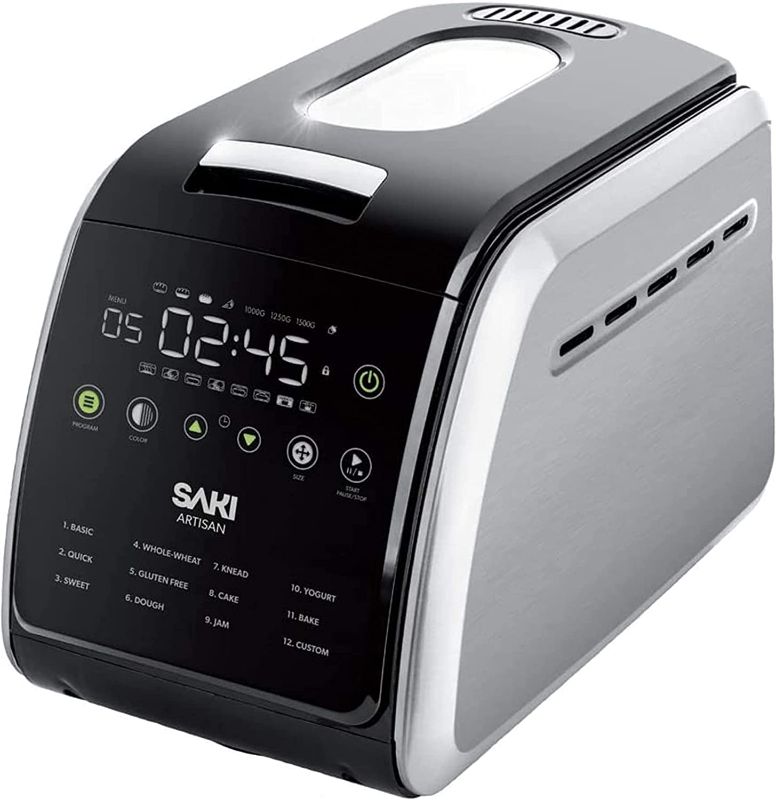 Photo 1 of **SEE NOTES**
SAKI 3 LB Large Bread Maker Machine, 12-in-1 Programmable Large Bread Machine, with Nonstick Ceramic Bread Pan 