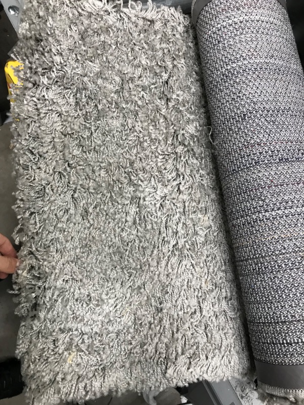 Photo 3 of 
Unique Loom Solid Shag Collection Area Rug (2' X7"