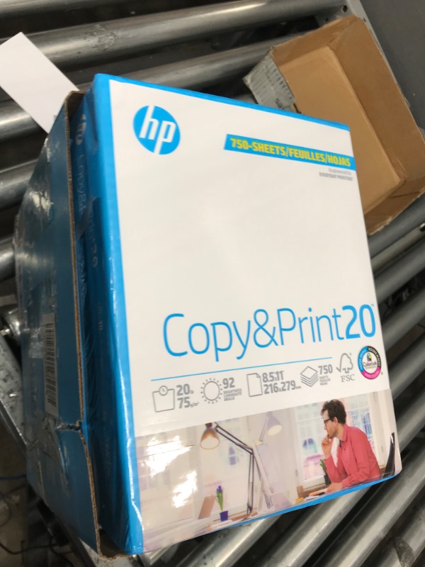 Photo 2 of HP Paper Everyday Copy and Print Poly Wrap 20lb 8.5 x 11 Letter 92 Bright 3000 Sheets / 4 Bulk Ream Case (200030C) Made in The USA