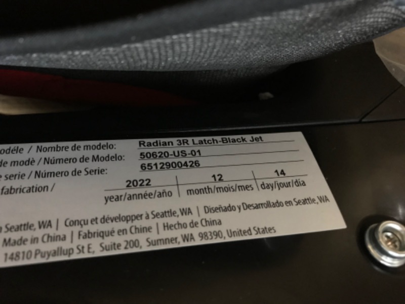 Photo 3 of Diono Radian 3R, 3-in-1 Convertible Car Seat, Rear Facing & Forward Facing, 10 Years 1 Car Seat, Slim Fit 3 Across, Jet Black Radian 3R Fits 3 Across Black Jet