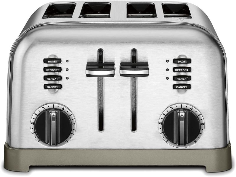 Photo 1 of ***TESTED/ TURNS ON***Cuisinart CPT-180P1 Metal Classic 4-Slice Toaster, Brushed Stainless
