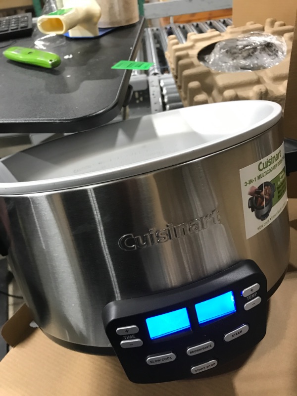 Photo 2 of ***TESTED/ TURNS ON** Cuisinart MSC-400 3-In-1 Cook Central 4-Quart Multi-Cooker: Slow Cooker, Brown/Saute, Steamer