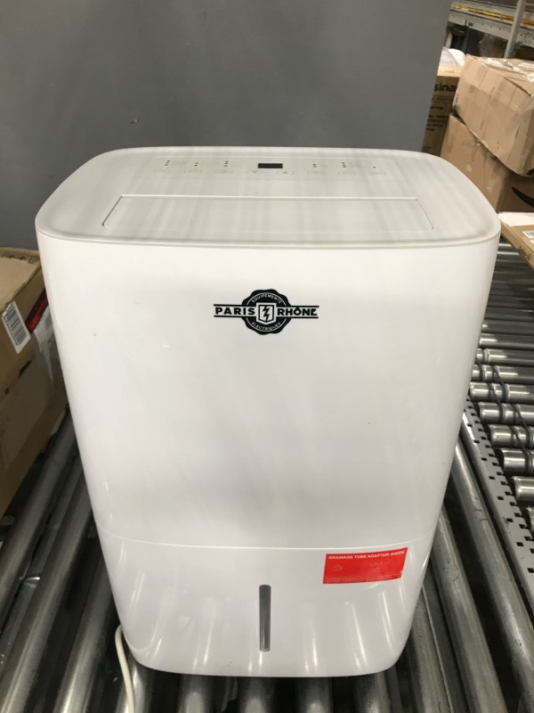 Photo 4 of ***TESTED/ TURNS ON *** PARIS RHÔNE Dehumidifier with Pump, 5000 Sq. Ft Energy Star Dehumidifiers for Large Room Drain Hose Portable Dehumidifier for Basement 80° Oscillation, Auto Shutoff

