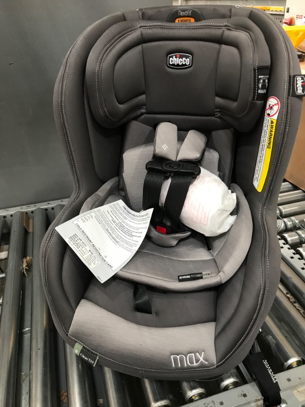 Photo 4 of Chicco NextFit Max ClearTex Convertible Car Seat| Rear-Facing Seat for Infants 12-40 lbs. | Forward-Facing Toddler Car Seat 25-65 lbs. | Baby Travel Gear | Cove/Grey
