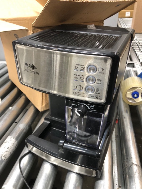 Photo 2 of Mr. Coffee Espresso and Cappuccino Machine, Programmable Coffee Maker with Automatic Milk Frother and 15-Bar Pump, Stainless Steel
