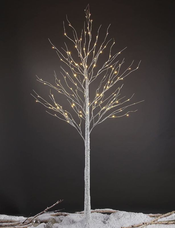 Photo 1 of LIGHTSHARE 8FT 132 LED Birch Tree,Home,Festival,Party,Christmas,Indoor and Outdoor Use,Warm White
