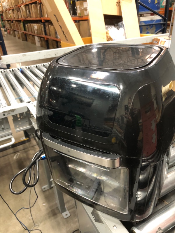 Photo 1 of **NOT FUNCTIONAL PARTS ONLY!!! CHEFMAN Multifunctional Digital Air Fryer+ Rotisserie, Dehydrator, Convection Oven, 17 Touch Screen Presets Fry, Roast, Dehydrate, Bake, XL 10L Family Size, Auto Shutoff, Large Easy-View Window, Black