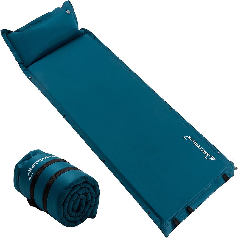 Photo 1 of 2PCKS OF Clostnature Self Inflating Sleeping Pad for Camping - 1.5/2/3 inch Camping Pad, Lightweight Inflatable Camping Mattress Pad, Insulated Foam Sleeping Mat for Backpacking, Tent, Hammock
