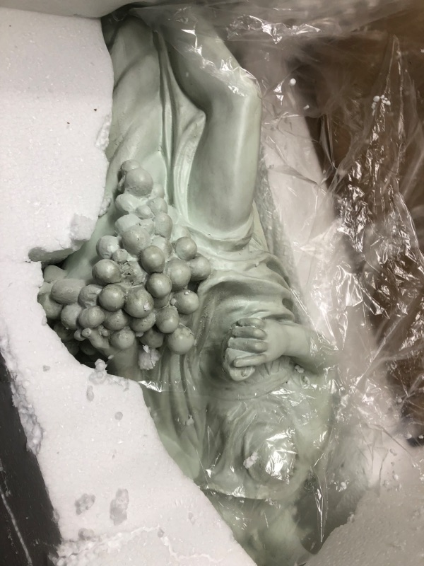 Photo 1 of **HEAD IS BROKEN SEE PICTURES!!! Design Toscano AL53274 Autumn Goddess of The Four Seasons Statue, Ancient Ivory