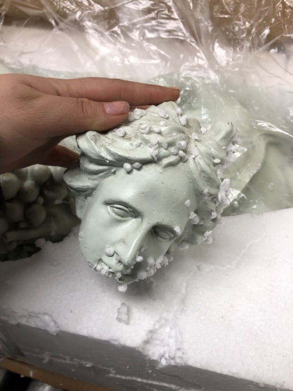 Photo 5 of **HEAD IS BROKEN SEE PICTURES!!! Design Toscano AL53274 Autumn Goddess of The Four Seasons Statue, Ancient Ivory