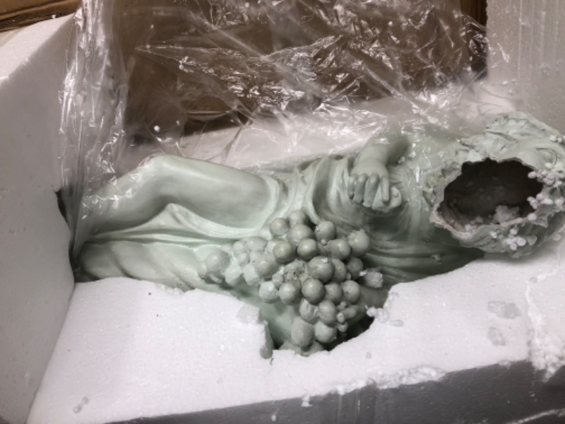 Photo 2 of **HEAD IS BROKEN SEE PICTURES!!! Design Toscano AL53274 Autumn Goddess of The Four Seasons Statue, Ancient Ivory