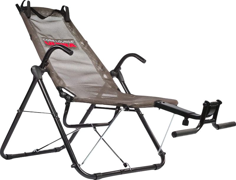 Photo 1 of FitNation Core Lounge Ultra Workout Chair Ab Trainer, Grey
