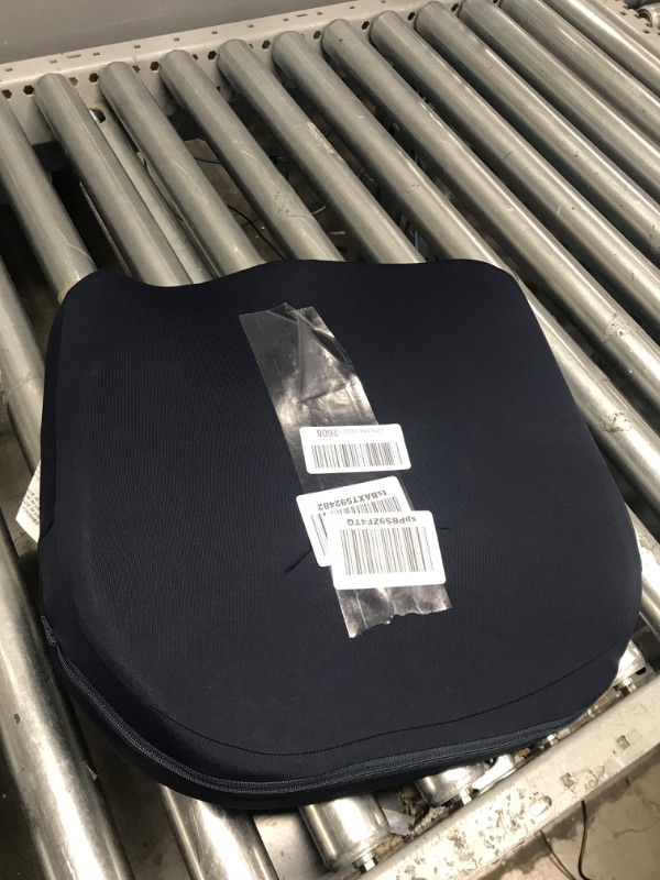 Photo 2 of ***ONE SIDE HIGHER, USED****   Tempur-Pedic Seat Cushion, One Size, Dark Navy Blue & Symphony Pillow Luxury Soft Feel, Standard, White Cushion + Pillow Luxury Soft Feel