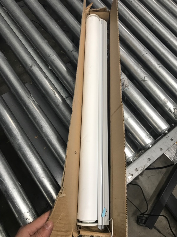 Photo 2 of ****USED WITH MINOR DAMAGE**  CHICOLOGY Roller Window Shades , Window Blinds , Window Shades for Home , Roller Shades , Window Treatments , Window Blinds Cordless , Door Blinds , Byssus White (Blackout), 25"W X 72"H 25"W X 72"H Byssus White (Blackout)