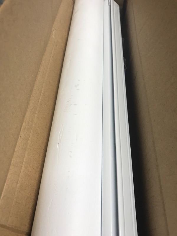Photo 3 of ****USED WITH MINOR DAMAGE**  CHICOLOGY Roller Window Shades , Window Blinds , Window Shades for Home , Roller Shades , Window Treatments , Window Blinds Cordless , Door Blinds , Byssus White (Blackout), 25"W X 72"H 25"W X 72"H Byssus White (Blackout)