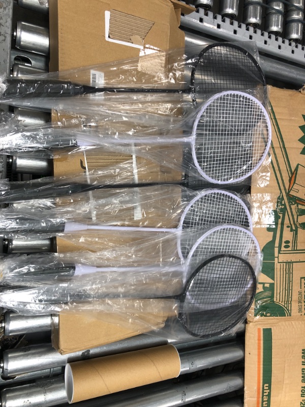 Photo 2 of AboveGenius Badminton Rackets Set of 6 for Outdoor Backyard Games, Including 6 Rackets, 6 Nylon Badminton Shuttlecocks, Lightweight Badminton Racquets for Beginners