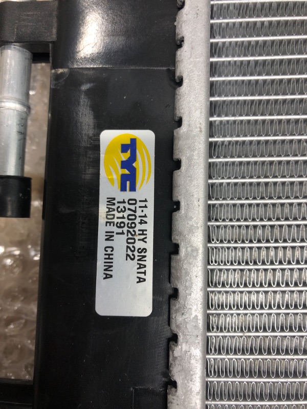 Photo 4 of TYC 13191 Replacement Radiator Compatible with Hyundai Sonata