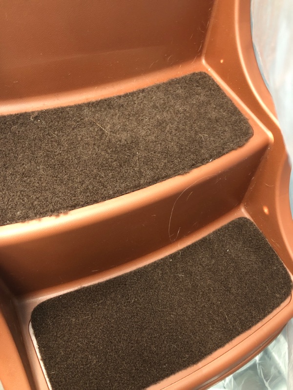 Photo 3 of Amazon Basics Non Slip Pet Stairs for Dogs and Cats 4-Step Cocoa