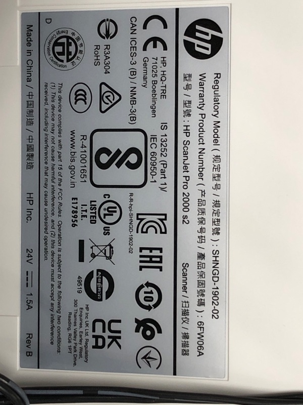 Photo 4 of HP Scanjet Pro 2000 s2 Sheet-Feed Scanner (6FW06A)