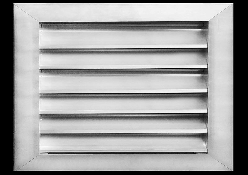 Photo 2 of 18" w X 24" h Aluminum Exterior Vent for Walls & Crawlspace - Rain & Waterproof Air Vent with Screen Mesh - HVAC Grille - White [Outer Dimensions 19.5”w x 25.5”h] 24"w X 20"h Aluminum Exterior Vent for Walls & Crawlspace - Rain & Waterproof Air Vent with 