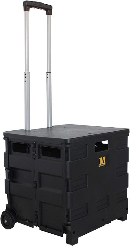 Photo 1 of MaxWorks 50704 Rolling Utility Cart/Folding Dolly with Lid- 80Lbs Capacity
