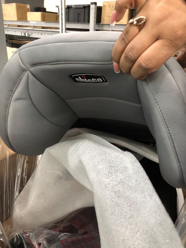 Photo 2 of Chicco KidFit ClearTex Plus 2-in-1 Belt-Positioning Booster Car Seat, Backless and High Back Booster Seat, for Children Aged 4 Years and up and 40-100 lbs. | Drift/Grey KidFit Plus with ClearTex® No Chemicals Drift/Grey