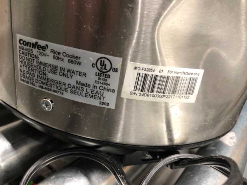 Photo 1 of *Tested/Damage-See Photos* COMFEE' Rice Cooker, Slow Cooker, Steamer, Stewpot, Saute All in One (12 Digital Cooking Programs) Multi Cooker (5.2Qt ) Large Capacity, 24 Hours Preset & Instant Keep Warm Professional 20-cup cooked/10-cup uncooked