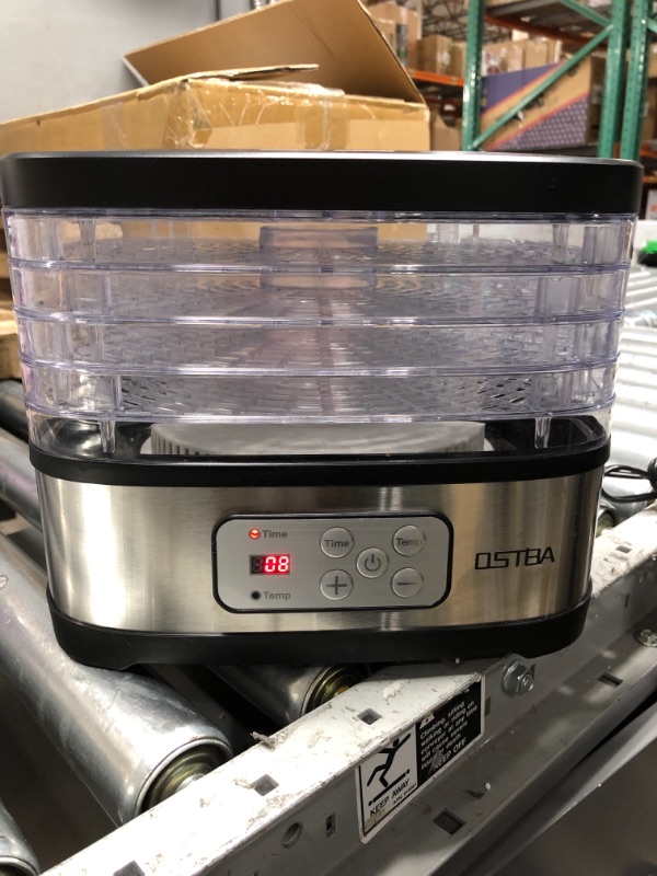 Photo 2 of *Tested* OSTBA Food Dehydrator Machine Adjustable Temperature & 72H Timer, 5-Tray Dehydrators for Food and Jerky, Fruit, Dog Treats, Herbs, Snacks, LED Display, 240W Electric Food Dryer, Recipe Book Electronic Control