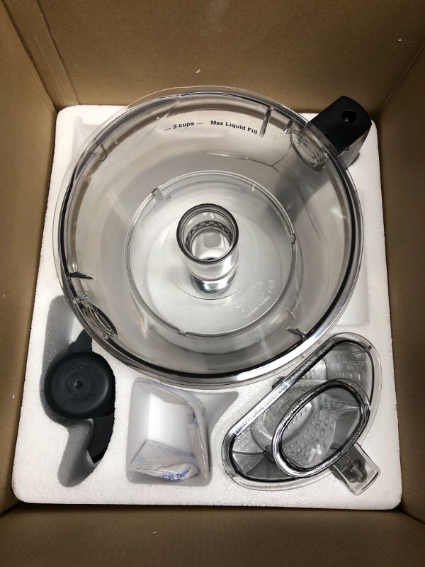 Photo 3 of *Does Not Power On/Cracked-Parts Only-See Photos* Cuisinart FP-12DCN Elite Collection 2.0 12-Cup Food Processor, Die Cast Silver Die Cast Food Processor