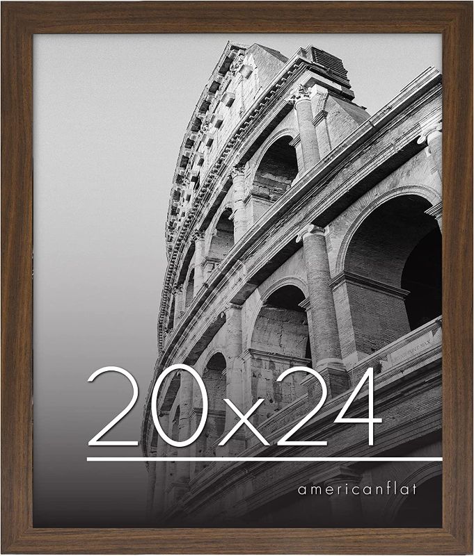 Photo 1 of Americanflat 20x24 Poster Frame in Black - Composite Wood with Polished Plexiglass - Horizontal and Vertical Formats for Wall with Included Hanging Hardware Black 20x24 Frame