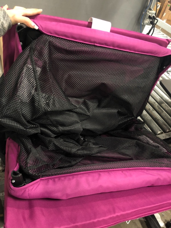 Photo 2 of Dream On Me Travel Light Playard in Pink, Lightweight, Portable and Easy to Carry Baby Playard, Indoor and Outdoor - With a Soft and Comfortable Mattress Pad Pink Playard