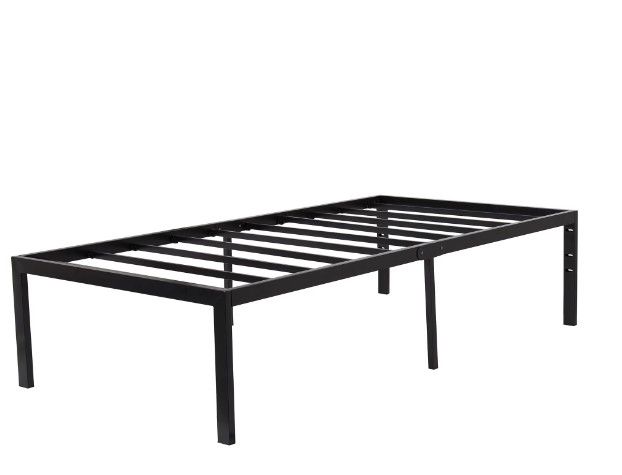 Photo 1 of 
Twin Metal Bed Frame No Boxspring Needed 14 Inch Beds Frames with Storage for Kids Girls Boys, at