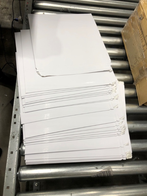 Photo 2 of 7x9 Rigid Cardboard Mailers That Stay Flat, Self Adhesive Photo Envelopes for Shipping Documents, Bulk (White)