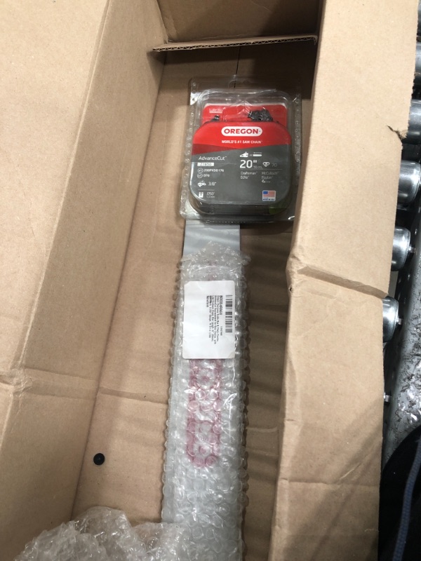 Photo 1 of Oregon Chainsaw Guide Bar & Chain Combo, AdvanceCut Replacement for Saw Chains, with Low Kickback Chain, Bar Length 20" (50cm), 3/8" Pitch, 0.050" Gauge, 70 Drive Links (27850)