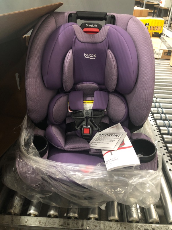 Photo 2 of Britax One4Life ClickTight All-in-One Car Seat – 10 Years of Use – Infant, Convertible, Booster – 5 to 120 pounds - SafeWash Fabric, Plum Plum [New Version]