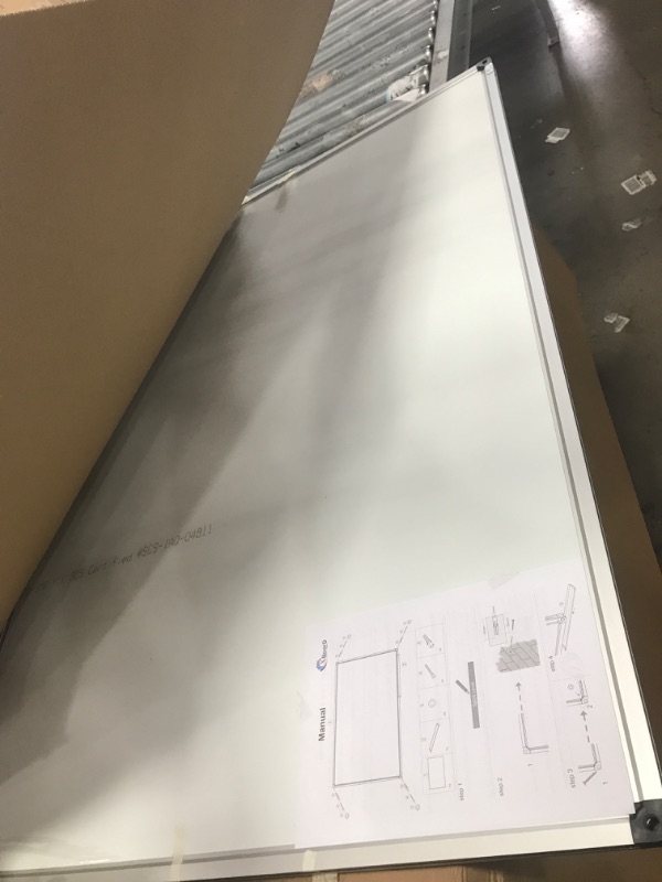 Photo 2 of XBoard Porcelain Magnetic Dry Erase Board, 48 x 36 Inch, Aluminum Frame, Office Whiteboard with Removable Marker Tray 48" x 36" Porcelain