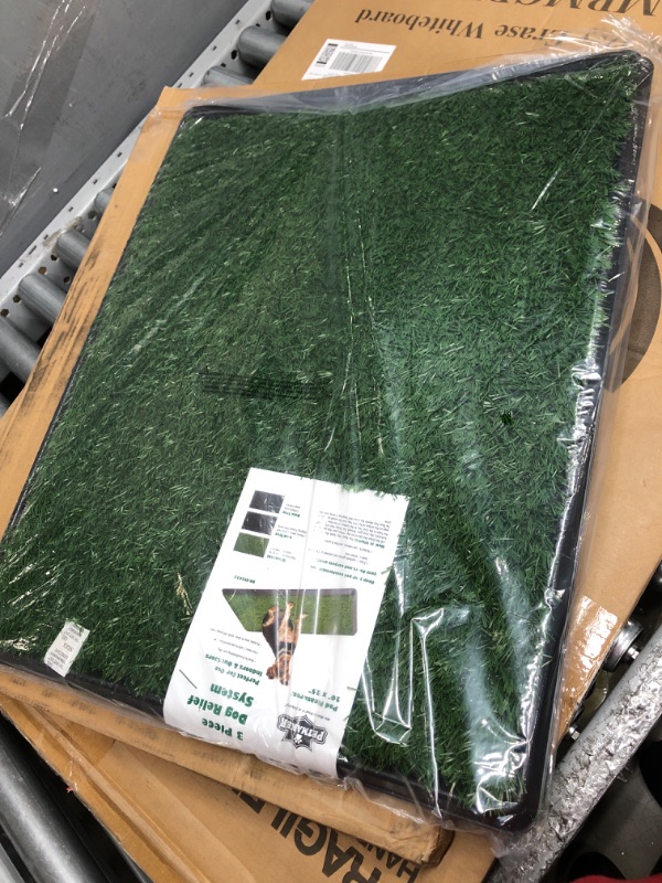 Photo 1 of Artificial Grass Puppy Pee Pad for Dogs and Small Pets - 20x25 Reusable 3-Layer Training Potty Pad with Tray - Dog Housebreaking Supplies by PETMAKER