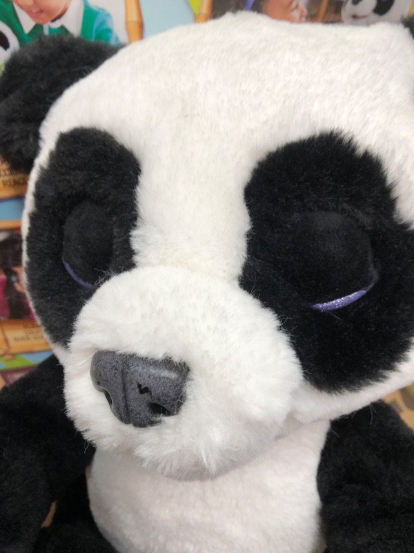 Photo 3 of furReal Plum, The Curious Panda Cub Interactive Plush Toy, Ages 4 and Up [Amazon Exclusive] - Amazon Exclusive *PANDA ONLY* 