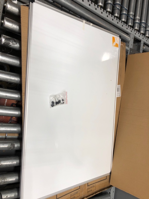 Photo 2 of XBoard Small Magnetic Dry Erase White Board, 15 x 12 inch Aluminum Framed Magnet Whiteboard for Wall, Hanging Message Scoreboard Dry Erase Board for Home School Office 15" x 12"