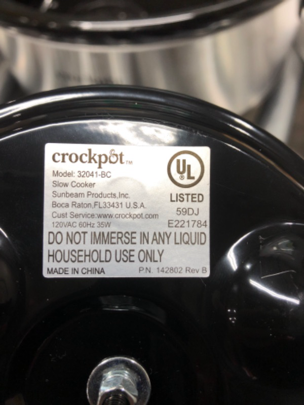Photo 4 of *** POWERS ON *** Crockpot Large 8 Quart Slow Cooker with Mini 16 Ounce Food Warmer, Stainless Steel