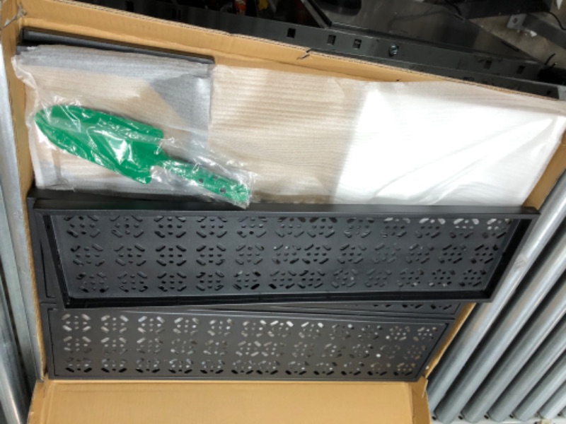 Photo 1 of aboxoo 3 Tiers Metal Plant Stand, Ladder Flower Pots Holders, 3 Tiers Step Plant Display Rack,