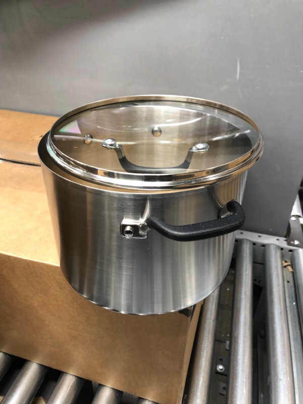 Photo 2 of KitchenAid Stockpot with Measuring Marks and Lid, 8 Quart, Brushed Stainless Steel Stockpot (8 Quart)