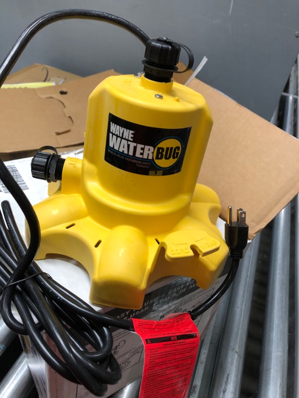 Photo 2 of 0.16 hp. WaterBUG Submersible Utility Pump with Multi-Flo Technology