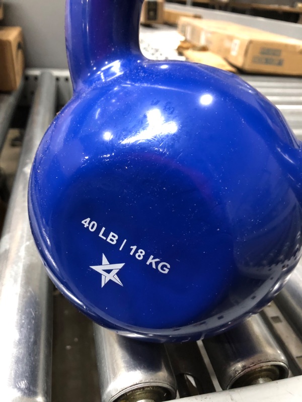 Photo 3 of 40lb Yes4All Vinyl Coated Kettlebell Weight