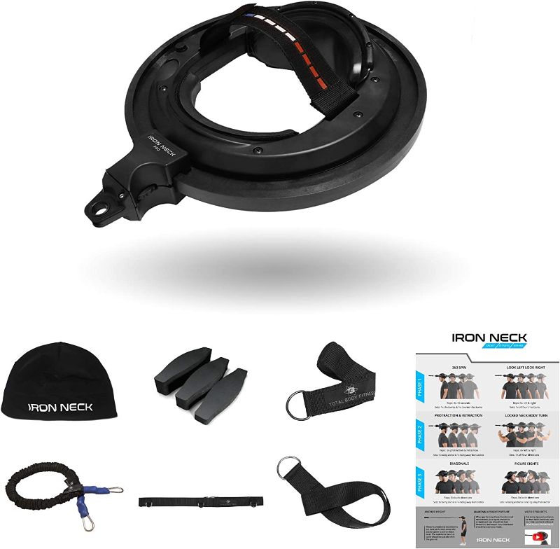 Photo 1 of Iron Neck – Advanced Neck Strength Training Device and Rehabilitation Machine - Perform Neck Exercises and Stretches to Relieve Back and Neck Pain, Reduce Concussion Risk, and Improve Posture
