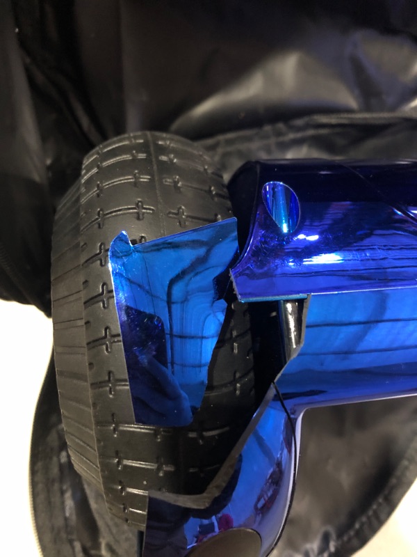 Photo 3 of ** SEE NOTES** Electric Hoverboard Smart Self Balancing Scooter Hover Board Chrome Blue