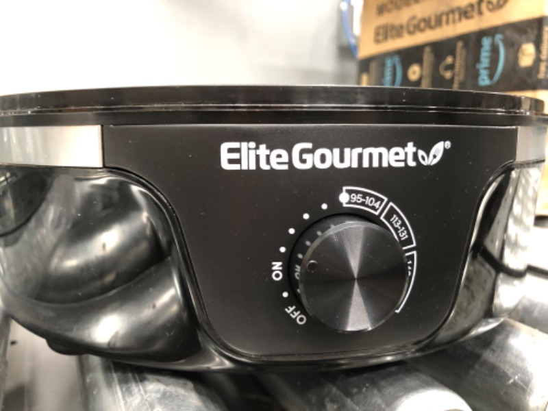 Photo 3 of Elite Gourmet Food Dehydrator with Adjustable Temperature Dial, Black
