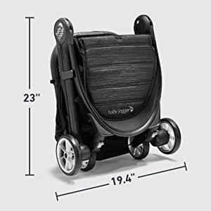 Photo 2 of Baby Jogger City Tour 2 Ultra-Compact Travel Stroller, Jet
